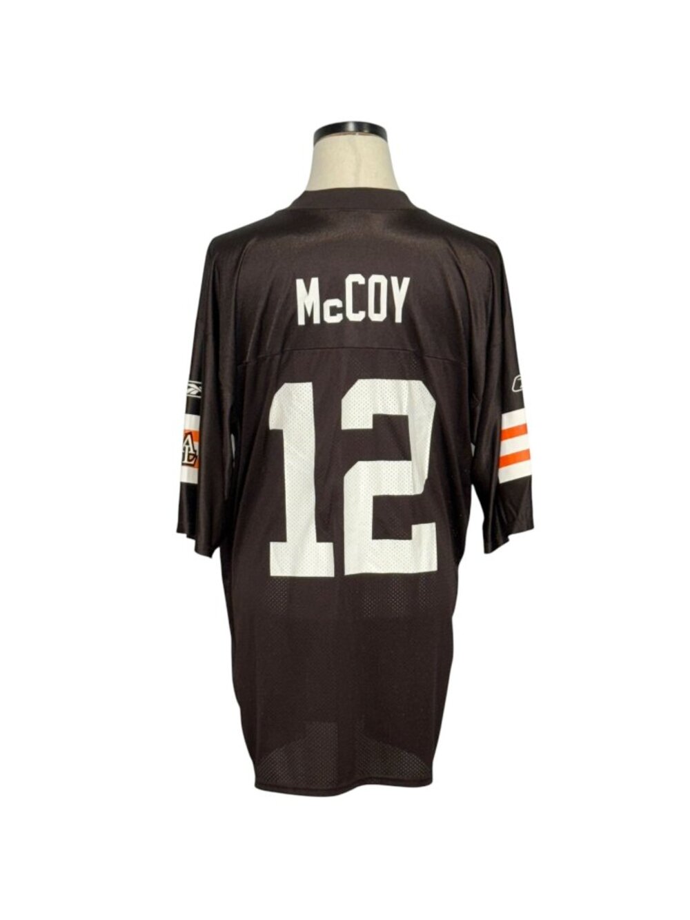 Reebok Browns Colt McCoy #12 NFL Jersey Large Brown White Team Apparel